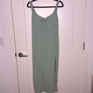 Green A&F midi dress
